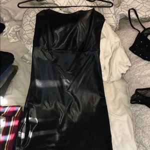 Leather dress